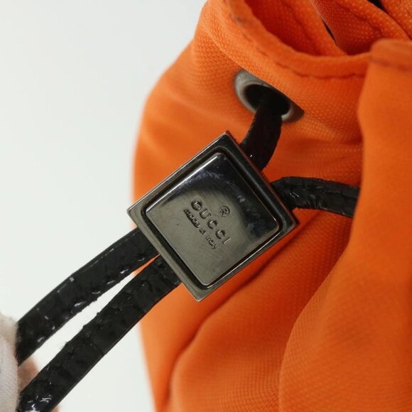 GUCCI Pouch Canvas Orange 039 0973 Auth - Picture 10 of 16